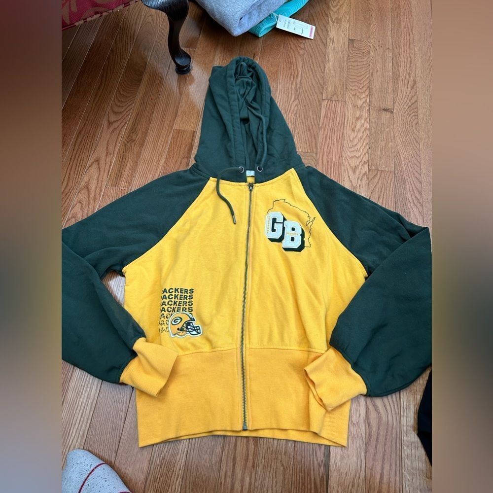 Green Bay Packers Zip Up Hoodie Sweatshirt